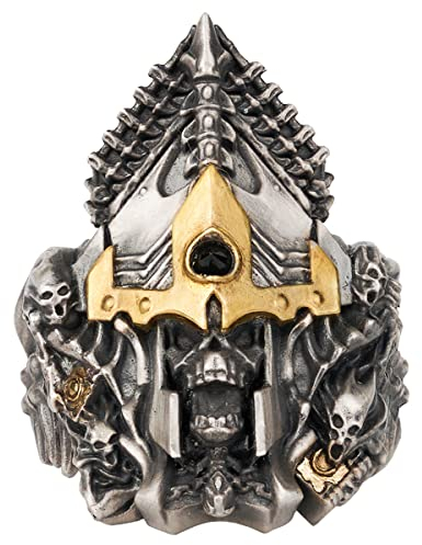 Starforged Age of Sigmar Supreme Sigill of the Undead 24 Karat Gold & Silber Ring Nagash of Warhammer 40 K