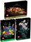 Lego - Juego de 3 orquídeas 10311, ramo de flores silvestres 10313 y arreglo de flores secas 10314