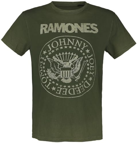 Ramones Crest Männer T-Shirt grün Band-Merch, Bands