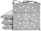 BESCH Pack 4 Cojines para Silla Usos Interior y Exterior 38x38x5cm - Cojin de Asiento Decorativo Funda de Algodón + Poliéster y Relleno de Fibra Hueca Lavable Cómodos Acolchados (Corazones)