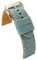 diloy Textil Uhrenarmband Jeans Denim ausgefranst Lederfutter flach sportlich – Größen 18mm 20mm 22mm 24mm 390 Himmelblau 20mm