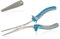 SPEEDWOX Long Reach Needle Nose Pliers Precision Needle Nose Pliers w/ Teeth Wire Looping Pliers for Jewelry Making Extra Long Needle Nose w/ Protective Cover for Narrow Space, Blue White, Medium