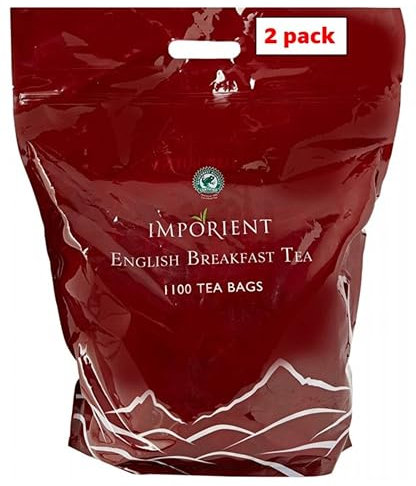 Imporient English Breakfast Tea - 1100 One Cup Tea Bags x 2
