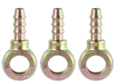 MACHSWON Adaptateur de conduite de carburant pour raccord banjo de voiture 3 pièces 8 mm ID tuyau cannelé 5,5 mm pour voiture moto