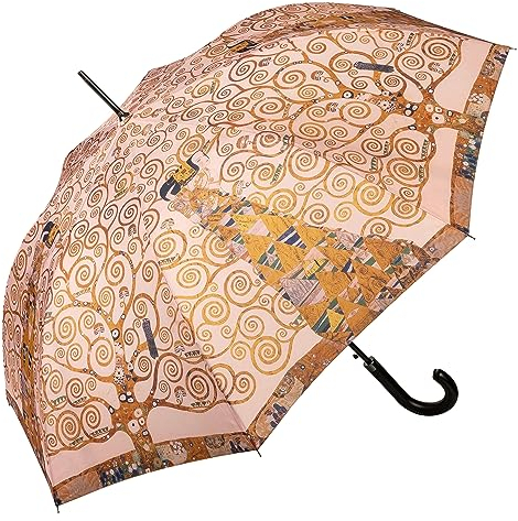 VON LILIENFELD Parapluie Gustav Klimt : arbre de vie/attente sur-automatique femmes art parapluie stable, or