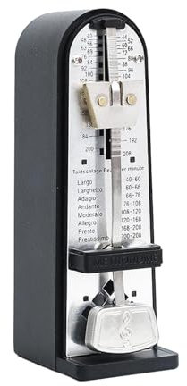 harayaa Métronome mécanique, piste précise, Tempo de battement, métronome professionnel pour ukulélé, batterie, guitare, noir