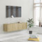 prissent Mueble para TV Madera Contrachapada 120x30x30 cm Mueble TV Flotante Mueble TV Colgante Consola de TV Flotante Muebles de Salon Mueble TV Salon Mueble TV Suspendido Color Roble