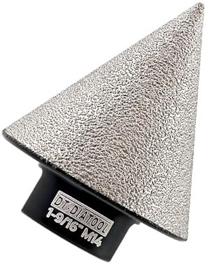 DT-DIATOOL Diamond Beveling Chamfer Bit 40mm for Tile Porcelain Ceramic Granite Marble Existing Holes Enlarging Polishing Shaping Trimming Repairing