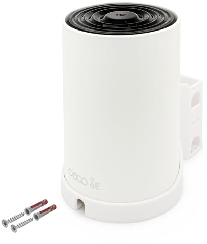 1x Wandhalterung passend für TP-Link Deco XE75 AXE5400 Mesh WLAN Router Halter