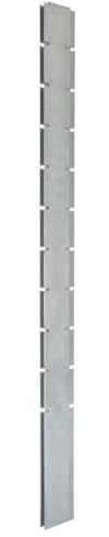 vidaXL Poteau de Clôture en Gabion, Support de Clôture, Accessoire de Clôture Jardin Patio Ferme Extérieur, Argenté 260 cm Acier Galvanisé