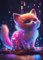Daisen Art Diamond Painting Katze,Diamont Painting Erwachsene,DIY 5D Diamant Painting Set,Katze Diamond Painting Arts Craft for Home Wall Decor 30 * 40CM