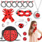 Tigvio 14 Stück Ladybird Kostüm Set, Ladybird Maske Handschuhe Tasche Ladybird Schmuck Set Ladybird Kostüm Kinder, Ladybird Kostüm Mädchen Cosplay Fasching Ladybird Spielzeug