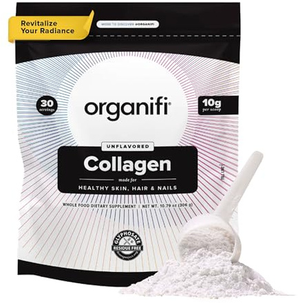 Nutri-Dyn- Organifi Kollagen-Pulver, volleres Haar, stärkere Nägel und strahlende Haut. Stellt auf und baut Sie wieder auf