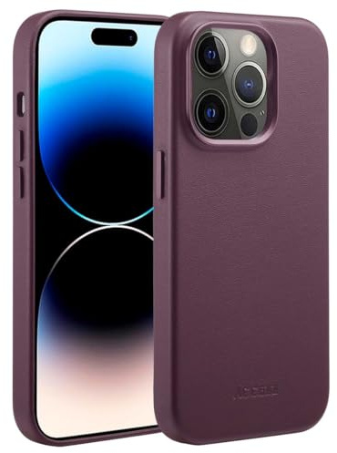 ACCEZZ MagSafe Leather Backcover - Geeignet für iPhone 14 Pro - Heath Purple