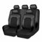 Auto-Sitzbezug Für BMW 1er 120d E87 130i E87 120i E87 118i E87 116i E87 116d E87, 9PCS Auto Leder Autositz Sitzschoner Wasserdicht Bequem Innenraum Zubehör,A/9pcs Set Black