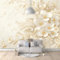 SPECUFX Papier Peint Panoramique Mural 3d Soie fleurs dorées orchidées perles beige 400x280cm Grandes Murales Poster pour Salon, Adulte Chambre d'enfants, Étude Décoration