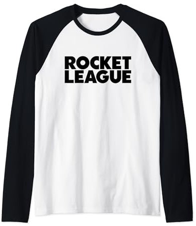 Klassisches Rocket League-Logo, schwarz Raglan