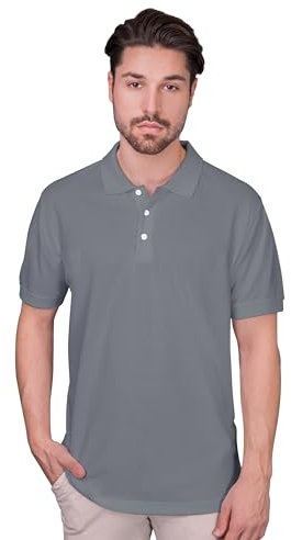 HRM Herren Heavy Performance M Polohemd, Stone, M