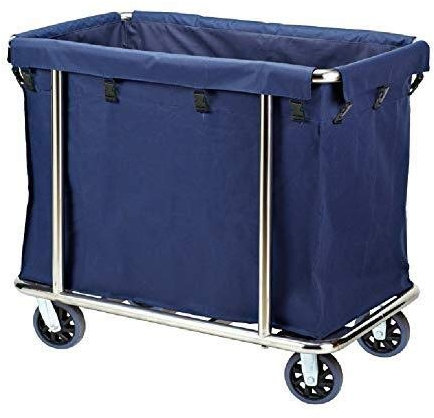 Wäschewagen mit rollenden Rädern und Taschen, gewerblicher Reinigungswagen für den Haushalt