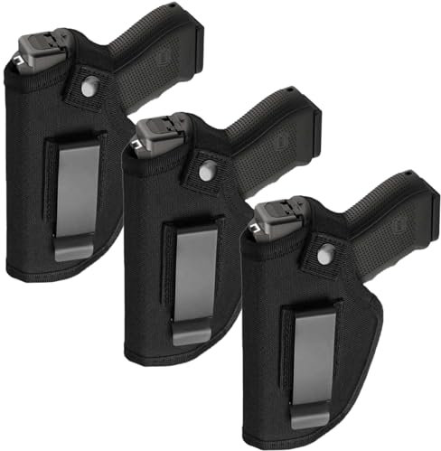 Universal Pistolen Holster,3 Pack Holster für Glock 17,Holster p30,Walther p22q Holster verdeckt,geeignet für eine breite Palette von Modellen (3)