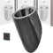 An der Wand montiertes Urinal, automatisches Urinal mit Sensor, an der Wand montierte vertikale Haushaltstoiletten, Spül-Urinal,Black
