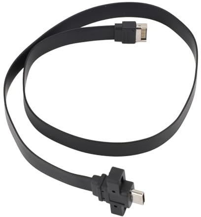 Sxhlseller USB 3.2 Gen 2x2 Type E to Type C Adapter Cable, 20Gbps Data Transfer, 0.5M, PCIe USB-C Front Panel Converter, Screw Mount