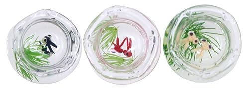 ERINGOGO 3stücke Teiliges Miniatur Fischbowl Für Puppenhaus Realistische Glas Fischtanks Für Dekoration Miniatur Landschaften Und Kreative Szenen