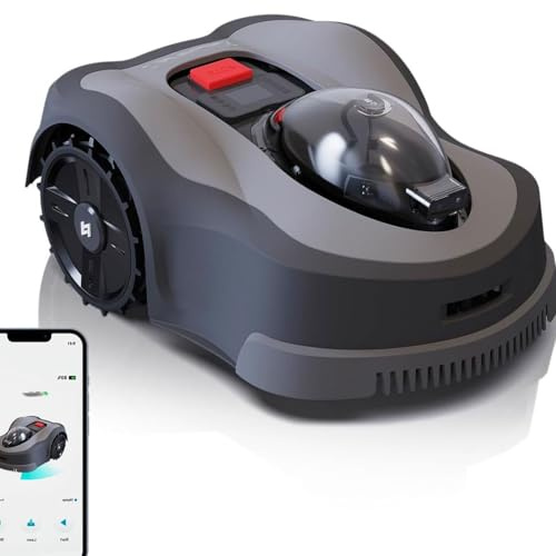 Robotic Lawnmower - Fully Automatic Mower with Auto Charging Dock for Lawns up to 3000/6000 m², No Boundary Wires Required