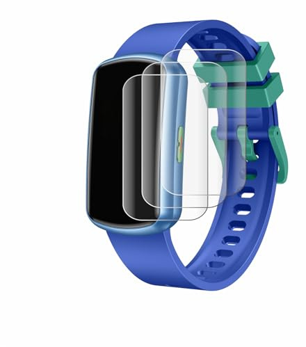 Savvies Schutzfolie für Cantaos Kids Smartwatch 1.47 | 4 Stück Transparenter Displayschutz Made in Germany Curved Full-ScreenDisplayschutz-Folie Klar Anti-Fingerabdruck