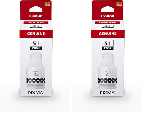 Canon GI-51 PG Black Ink Bottle - 4529C001 (Pack of 2)
