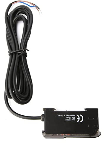 Walfront Amplificador de Fibra óptica, Amplificador de Fibra óptica con Sensor Fotoeléctrico con Interruptor de Ajuste de Sensibilidad, Alta Sensibilidad y bajo Retardo, para Comunicación de Larga