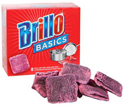 Brillo Basics Steel Wool Soap Pads, 8 Count