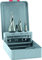 ALPEN HSS Stufenbohrer KM 3 (3-tlg., Ø 12,00-30,00 mm, für zylindrische Löcher, Material bis 4 bzw. 6 mm Stärke, Bohrsortiment) 0072200003100
