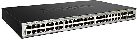 D-Link 28-Port Gigabit Smart Managed Ethernet Switch | 44 GbE + 4 SFP Combo + 4 10G SFP+ Ports | L3 | 6kV Surge Protection (DGS-3630-52TC/SI)