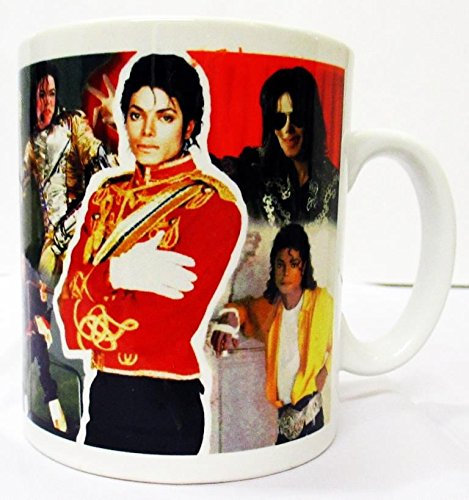 Tributo a Michael Jackson, tazza in ceramica decorata a mano nel Regno Unito