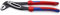 KNIPEX Alligator Wasserpumpenzange mit Mehrkomponenten-Hüllen, mit integrierter Befestigungsöse zum Anbringen einer Absturzsicherung schwarz atramentiert 300 mm 88 02 300 T BK