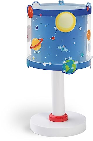 Dalber 41341 Tischleuchte Planeten des Sonnensystems, Plastik, blau, 15 x 15 x 30 cm