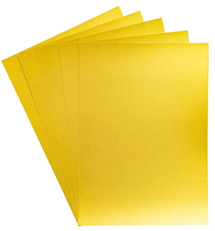 Centura Metallic Single Colour 10 Sheet Pack-Solar, Cardstock, Soalr Gold, 34.4 x 22.5 x 0.5 cm, CPM10-SGOLD