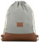 Johnny Urban Turnbeutel Damen & Herren Grau Braun - Luke - Beutel Rucksack mit Kordelzug - Baumwoll Canvas - Kleine Innentasche für Wertsachen
