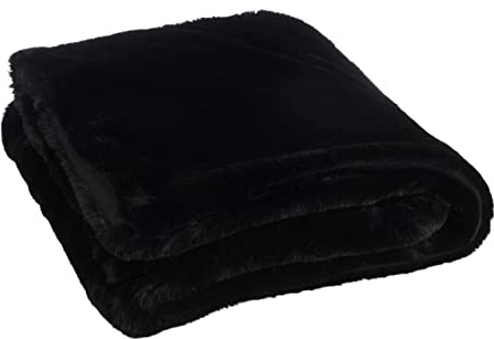J-Line Plaid Cutie - Fleece-Decke - Polyester - 180x130 cm - Schwarz