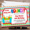 Childrens's Kids Party Invites Colourful Bouncy Castle Personalised Childrens's Kids Birthday Party Invitations with Envelopes - Any Custom Text for Any Occasion