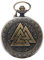 CokinkiDs Vintage Geschenk Triangle Valknut-nordischen Bronze Quarz Taschenuhr für Herren