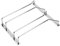 Dianoo Portabicchieri Sotto Gabinetto Sospensione Rack Porta Calici Di Vino Titolare Con Viti Finitura Cromata 27cm 2 Righe