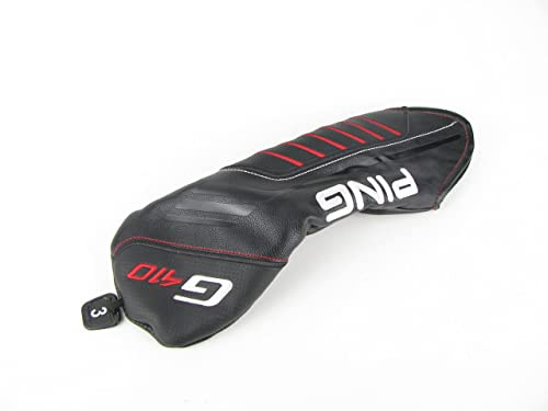 PING G410 3 Wood Fairway Headcover Black and Red with Tag