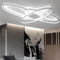 Wohnzimmerlampe Dimmbar LED Deckenleuchte Esszimmer Decke Pendelleuchte mit Fernbedienung Esstischlampe Modern Oval Designer Schlafzimmerlampe Landhaus Badezimmer Flur Deko Decken Lampen (Weiß)