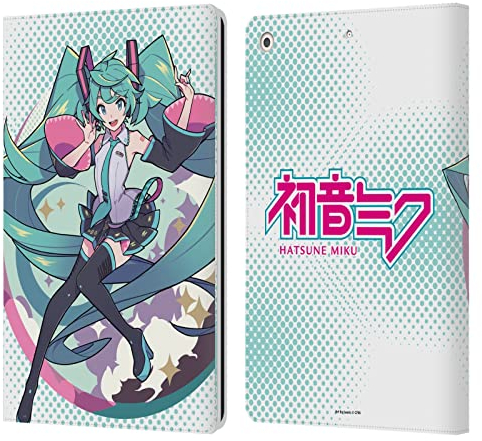 Head Case Designs Offizielle Hatsune Miku Pastelle Grafiken Leder Brieftaschen Handyhülle Hülle Huelle kompatibel mit Apple iPad 10.2 2019/2020/2021
