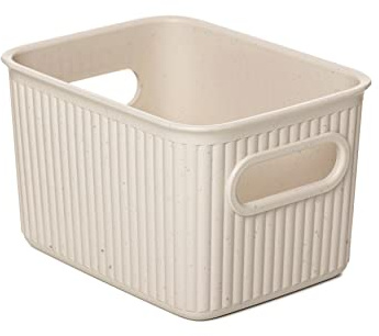 Tatay Caja Organizadora Rectangular Baobab ECOHOME, 1,5L de Capacidad, de Polipropileno, Libre de BPA, Plástico 100% Reciclado. Medidas 12,5 x 16,4 x 10 cm