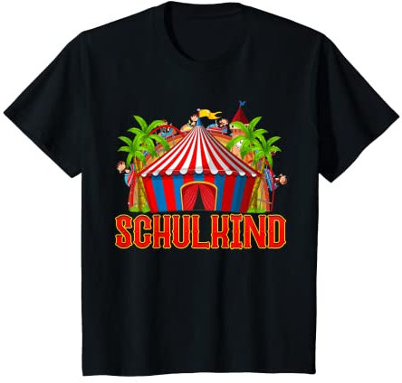 Kinder Einschulung Schulkind 2022 Karneval Zirkus Clown Schultüte T-Shirt