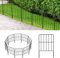 OUSHENG Recinzione decorativa da giardino, confezione da 10, totale 3 m (lunghezza) x 61 cm (altezza) in filo metallico antiruggine, barriera per animali, bordo floreale per paesaggio, patio, cortile,