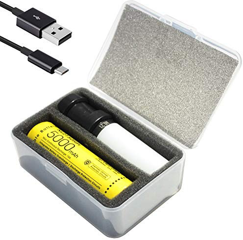 Nitecore MPB21 Mini Rechargeable Lantern Flashlight Bundle with 5000mAh Battery Charger and LumenTac Micro USB Cabl